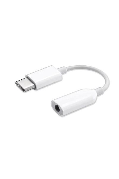 Xiaomi Audio Adapter USB-C to 3.5mm - White, for Samsung, Huawei, OnePlus, and Xiaomi, 12cm, White