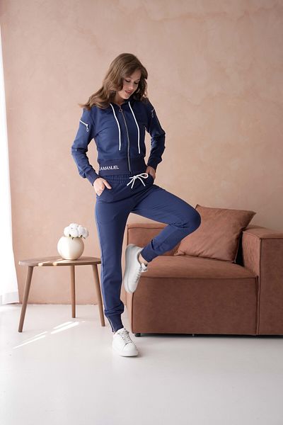 Lamanuel Design Zippered Embroidered Tracksuit Set
