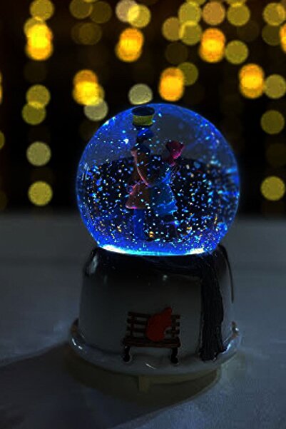 HALL BREATHE Büyük Boy Kar Küresi, Müzikli, Işıklı, Sevgiliye En Güzel Hediye
