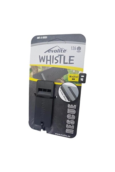 Evolite Rescue 126 Db Deprem Düdüğü Siyah