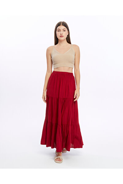 Genel Markalar KIRMIZI UZUN ETEK-ANABEL