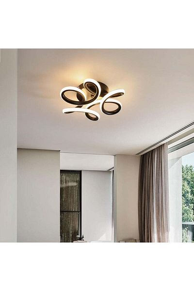 VERTEX Lustra LED HELIX, 15 W, lumina Rece/Calda/Neutra, Negru