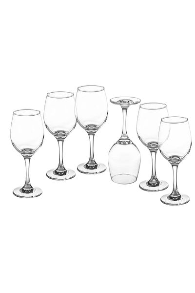 GREEN APPLE A Set Of 6 Glass Cups With A Base For Juice And All Drinks