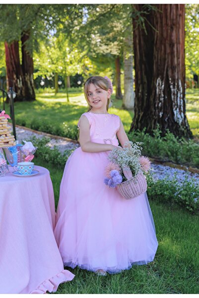 LILY BLISS KIDS royal rose prenses elbise