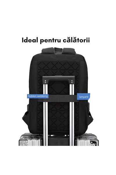 OEM Business Backpack: Waterproof, Integrated USB Port, Anti-theft, – 35 liters, Unisex, Black