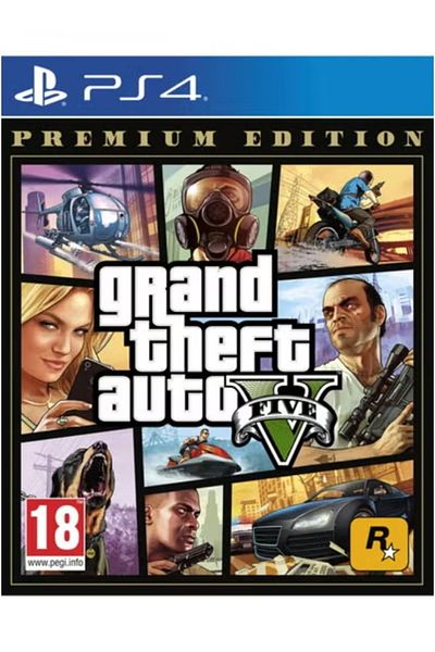 Playstation Grand Theft Auto V Premium Edition for 4 – Action & Open World Adventure