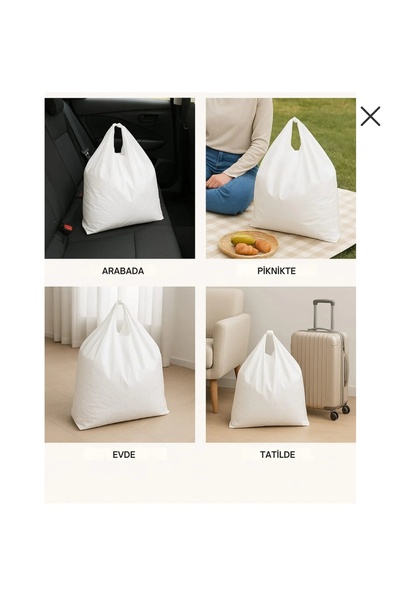 PEMA TEDARİK Atlet Poşet 50x90 Cm Battal Boy 20 Adet Kalın Sağlam Çok Amaçlı Taşıma Torbası