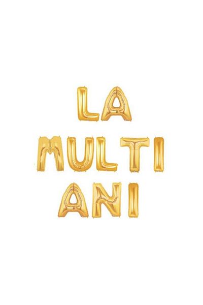 SDX Market Foil Balloon Set, Happy Birthday, Gold, 40 cm