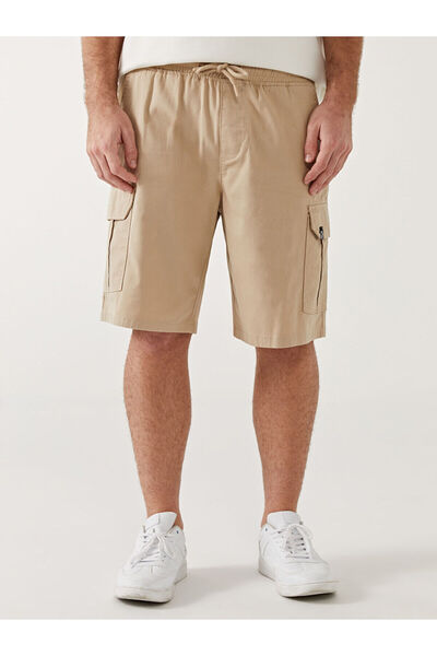 LC Waikiki Standard Fit Gabardine Men's Cargo Shorts