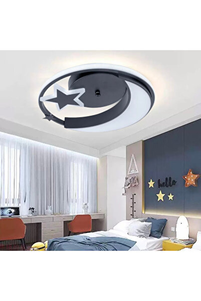 KORMAN TECHNIK Candelabru LED cu telecomandă ALYONA 44W, Lună și Stea, Dimabil