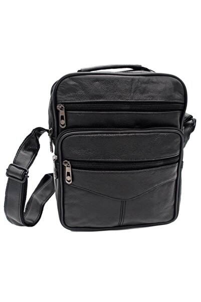 OEM Men's bag, Kosiil®, Genuine leather, 23x28x8 cm, Black