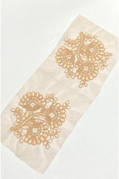 karantuhafiye Applique Guipure / 2-Piece Applique / Sequin Applique / Clothing Applique