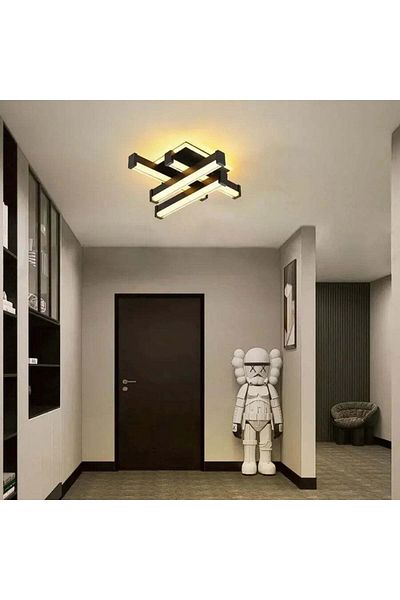 Alista Home LED Chandelier CADE 54 W, 4 Elements, Linear, Cold/Warm/Neutral light, Black