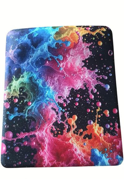 usin Colorful Foams Patterned Anti-Slip Computer Notebook Mouse Pad with Wrist Support - Mauspad with Wristband