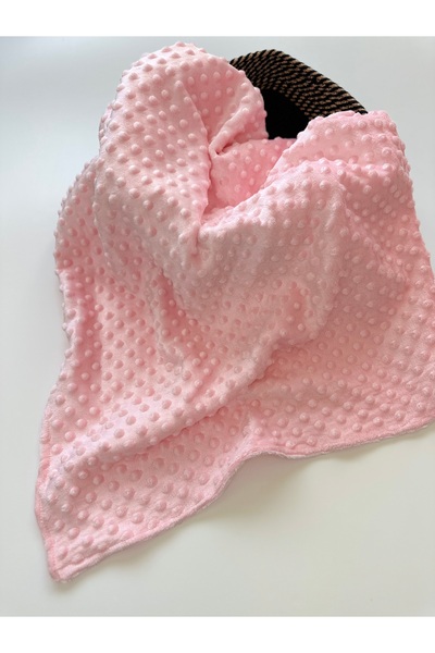 Bellamio Kids Pink Double Sided Chickpea Baby Blanket