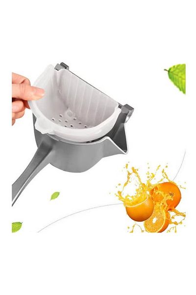 rexa Premium Metal Aluminum Alloy Hand Lemon Squeezer Silver