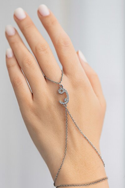 X-Lady Accessories Gümüş Renk Vav Çelik Şahmeran - 3547