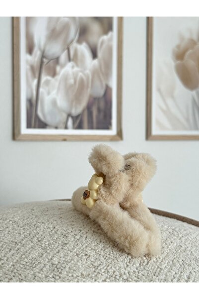 XUPING JEWELRY Large size plush clothespin with teddy bear figure.