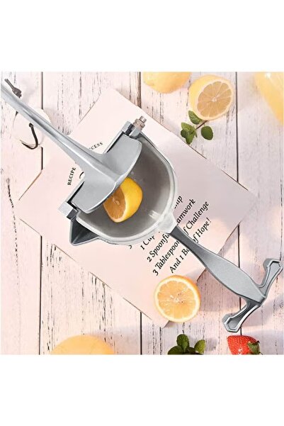 rexa Premium Metal Aluminum Alloy Hand Lemon Squeezer Silver