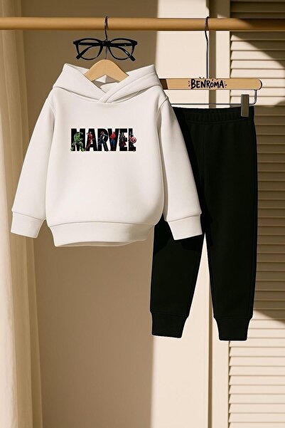 DM DOLCE MORE طقم رياضي للأطفال بطبعة مارفل 3 خيوط