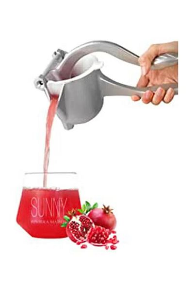 rexa Premium Metal Aluminum Alloy Hand Lemon Squeezer Silver