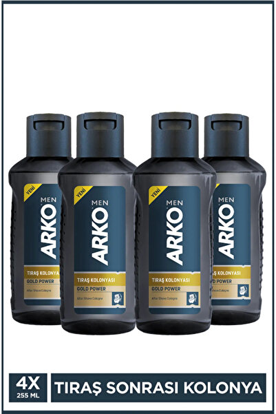 ARKO "MEN TIRAŞ KOLONYASI "GOLD - 255 ml" 4x ADET