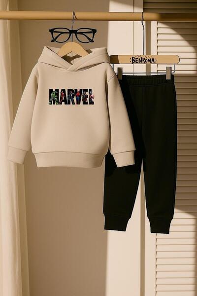 DM DOLCE MORE طقم رياضي للأطفال بطبعة مارفل 3 خيوط