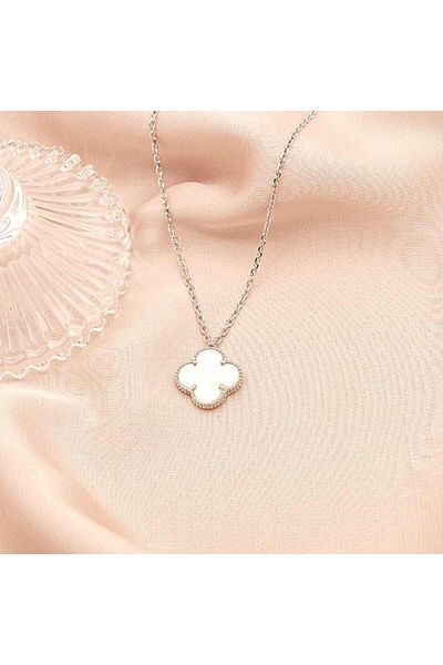 Bijuteria SORELLY Lant Argint Floare cu Sidef 1.5 cm