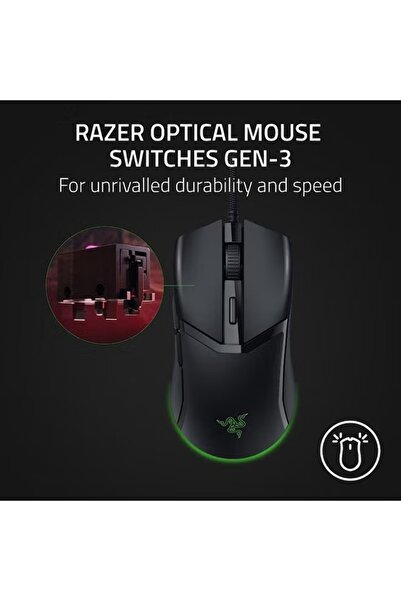 RAZER Cobra Wired Gaming Mouse 58g Lightweight with Chroma RGB Black
