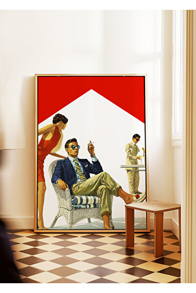 ARTHOUSECOLLECTIVE Marlboro High Life - Stil retro de lux - Poster fără cadru în dimensiuni de tablou