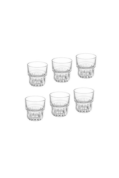Dania Set of 6 Clear Glasses for Events and Welcome Drinks 6 cm