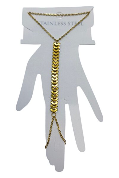 X-Lady Accessories Altın Renk Kılçık Çelik Şahmeran - 3513