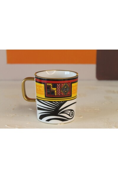 RiverWorld كوب بورسلين فردي مصنوع يدويًا من سلسلة ريفر وورلد CNG