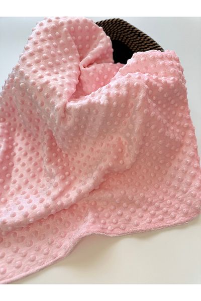 Bellamio Kids Pink Double Sided Chickpea Baby Blanket