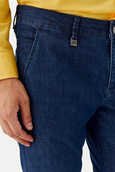 Sabri Özel Chino Erkek Denim Mavi