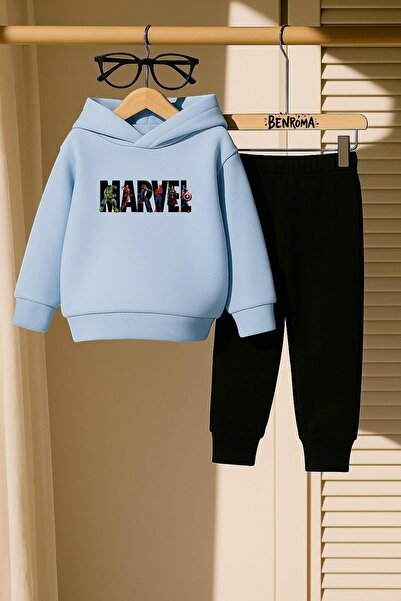 DM DOLCE MORE طقم رياضي للأطفال بطبعة مارفل 3 خيوط
