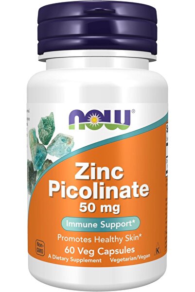 Now Foods Supplements, Zinc(Çinko) Picolinate Immune Support 50 mg 60 caps