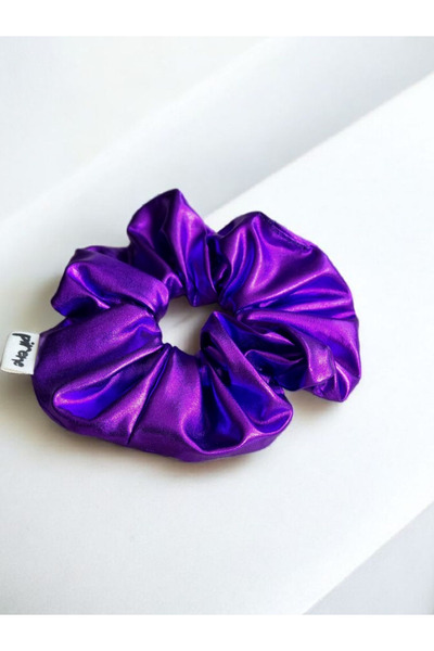 Pirene Violet Scrunchie – Bright Purple Hair Rubber
