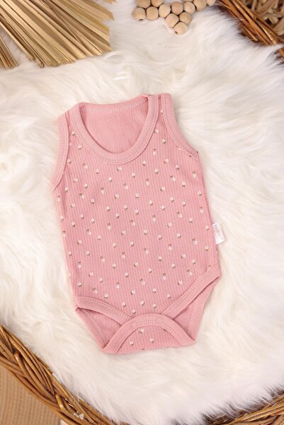 kidello Dusty Rose Tiny Floral Baby Girl Bodysuit