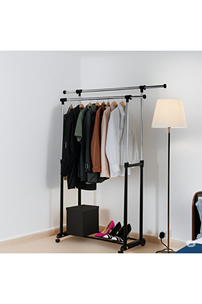 private house علاق ملابس خطين لون أسود