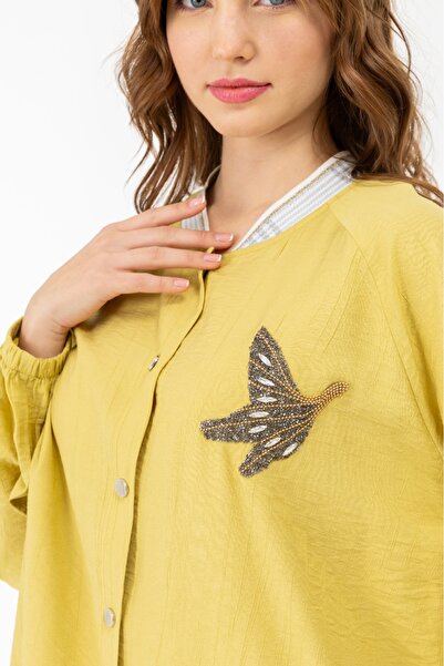 çınar özkan 2052 YAKA KISMI LASTİKLİ ÖNÜ BOYDAN DÜĞMELİ ÖNDEN GÖĞÜS KISMI TAŞ...