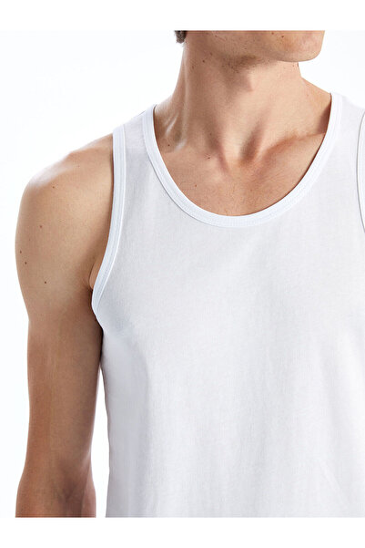 LC Waikiki U-Neck Combed Cotton Men's Undershirt, 2-pack