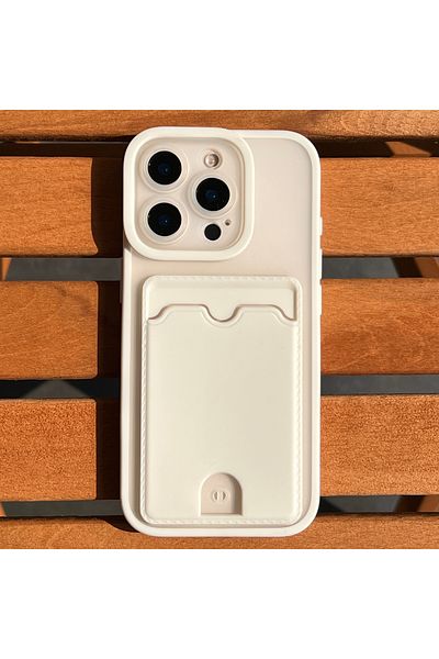 EDELFU حافظة سيليكون متوافقة مع iPhone 16 Pro Max مع حجرة للبطاقات وحماية للكاميرا - ممتصة للصدمات وجمالية