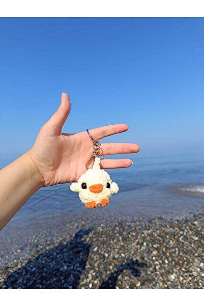 TINY BEAR Hand Knitted Chick Keychain