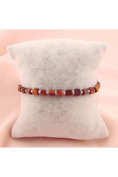 Bijuteria SORELLY Bratara Argint Snur cu Ochi de Tigru si Bile Argint