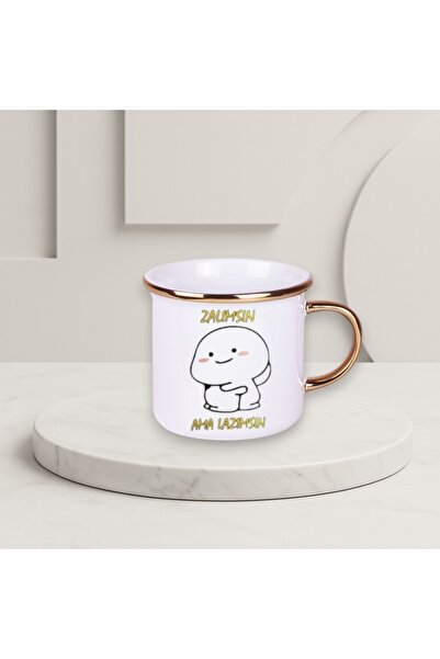 Solid Baskı Stüdyosu Bonny Kupa - Eğlence Temalı Sapı Ve Çevresi Gold Neşeli ...