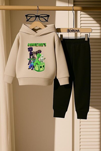 BENROMA Comic Book Character Printed 3 Thread Children's Tracksuit Set