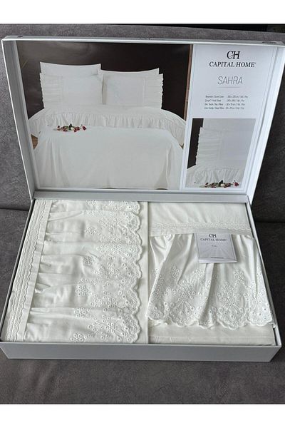 Capital Home Double Personality Sahra 6'Ii Bedding Set 100% Cotton