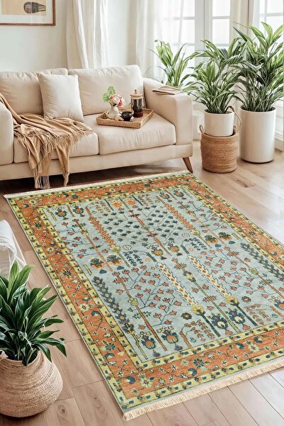 Markaev Toprak & Gökyüzü Baskılı Dokuma Taban Halı 281 YNG