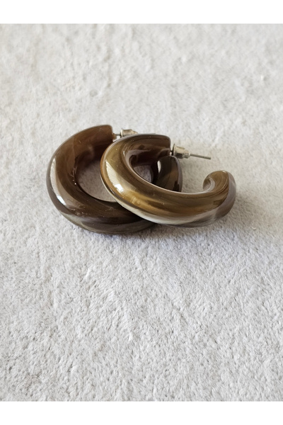 SiestaAccessories Acrylic Hoop Earrings